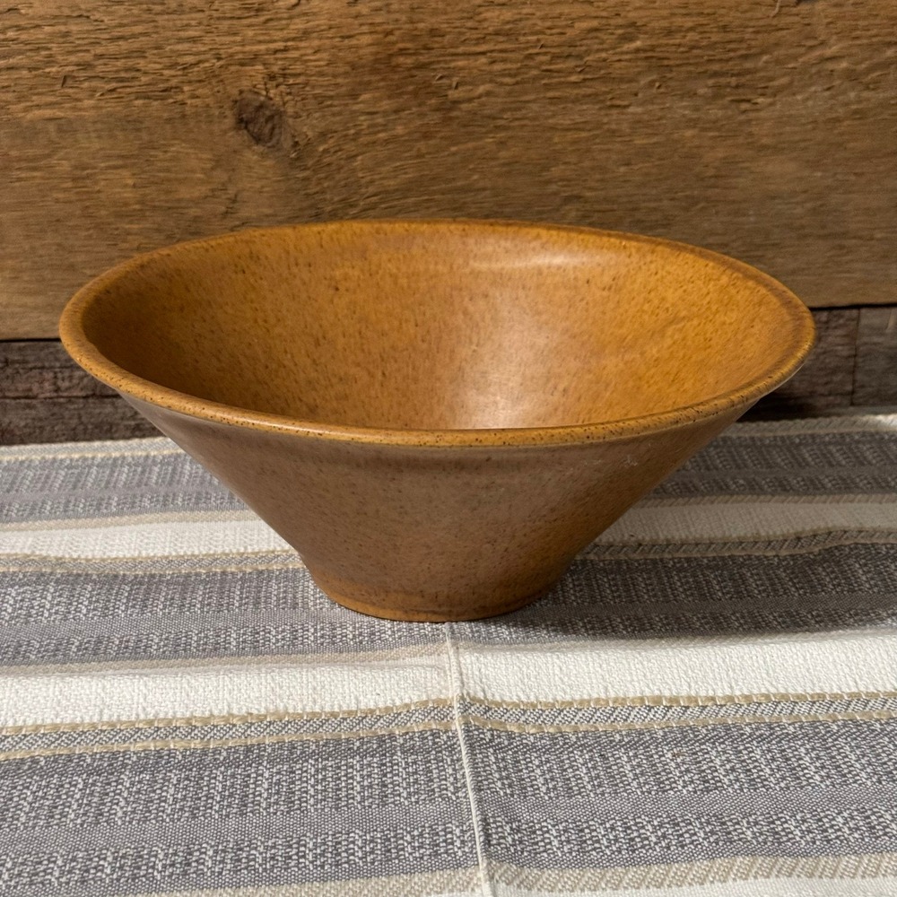 Haeger Pottery Bowl USA Vintage Earth Tone‎ Brown Speckled Serving Bowl